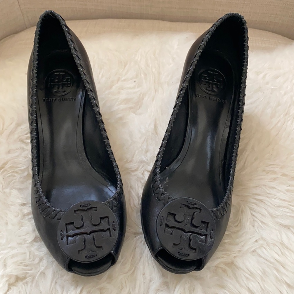 Tory Burch open toed wedges